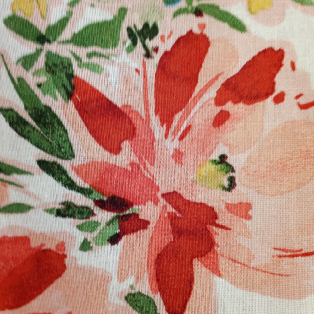 'chloe + rene' Floral Shift Dress Size L Linen blend NWOT - Picture 4 of 15